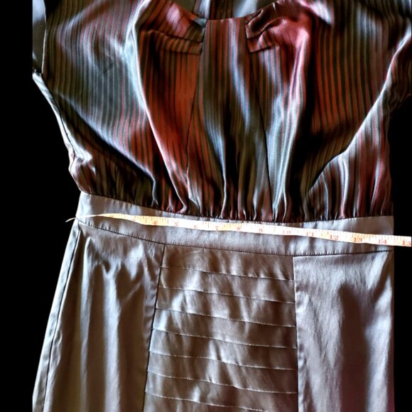 BCBGeneration Stylish Satiny Dress for Evening, Formal, or Wedding Wear - Picture 3 of 14